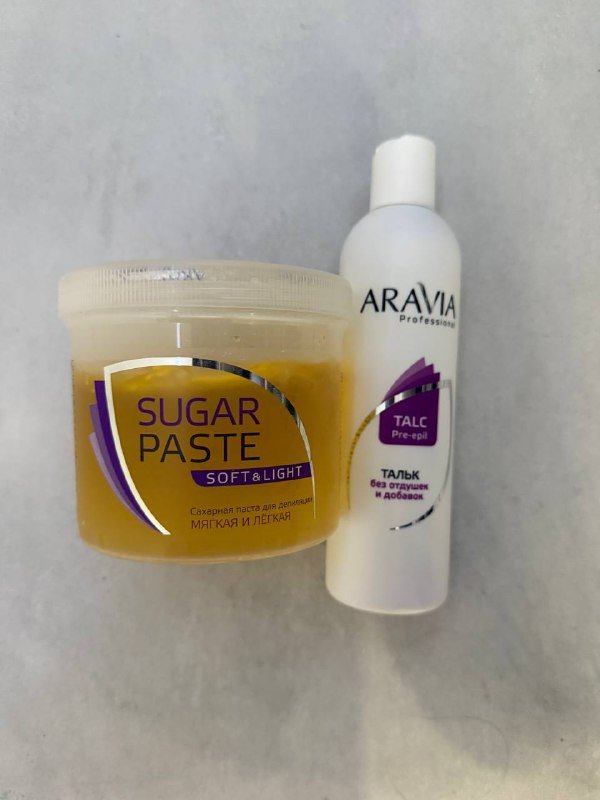 Паста для шугаринга, тальк, лосьон от Aravia