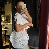 Вязаная сумка, сумка, черная сумка 1
