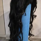 Thick black wig 1