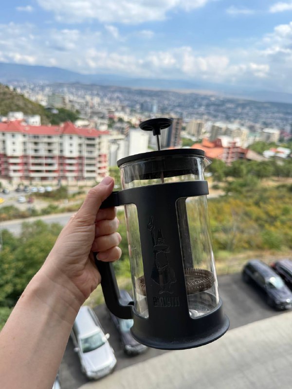 Френч-пресс 1л для чая и кофе тип Bialetti 2