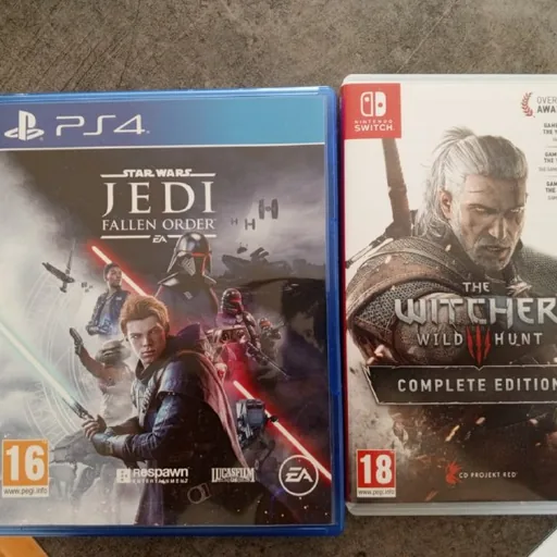 Star Wars Jedi Fallen Order PS4, The Witcher 3 Wild Hunt Switch