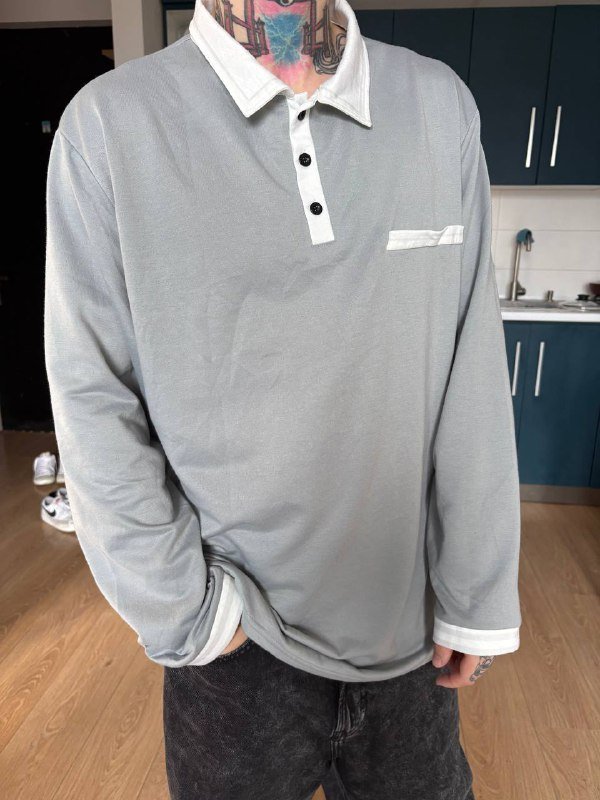 Мужская кофта-поло
