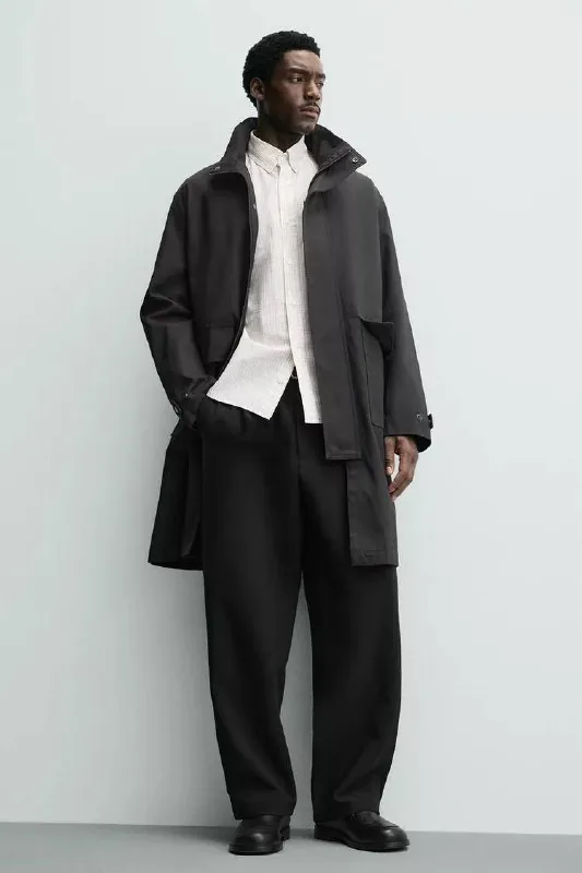 Мужская чёрная куртка Zara 1