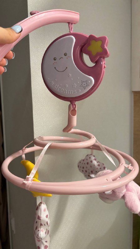 Мобиль на кроватку с музыкой и белым шумом 2