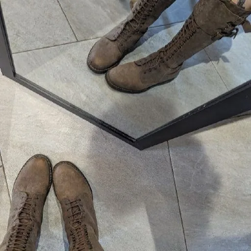 Винтажные кожаные сапоги