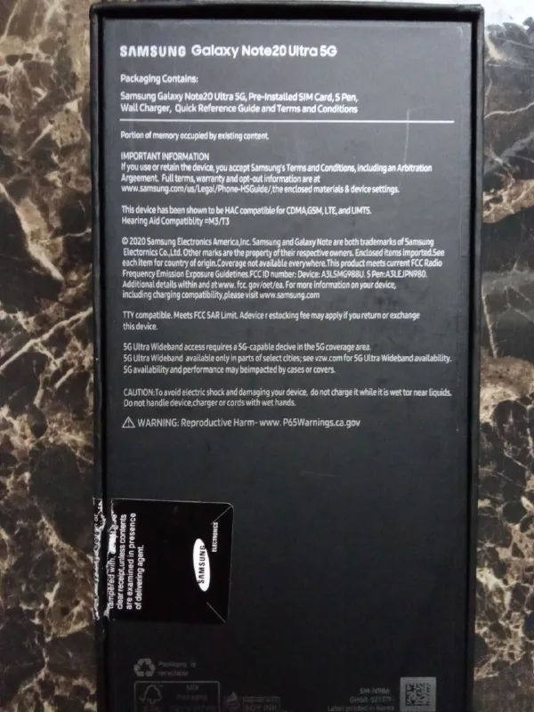 Samsung Galaxy Note 20 Ultra 5G 1