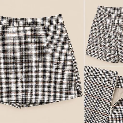 Oodji plaid skort