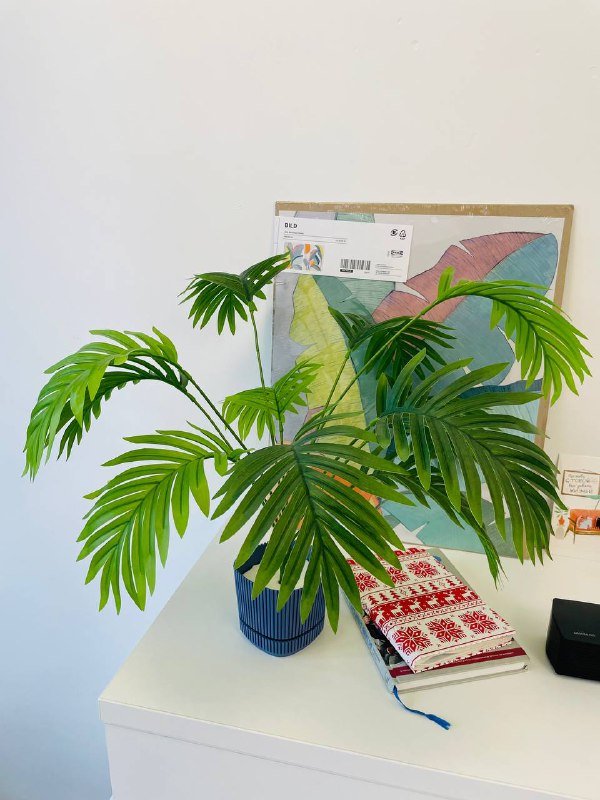 Искусственный цветок растение драцена пальма с кашпо 3
