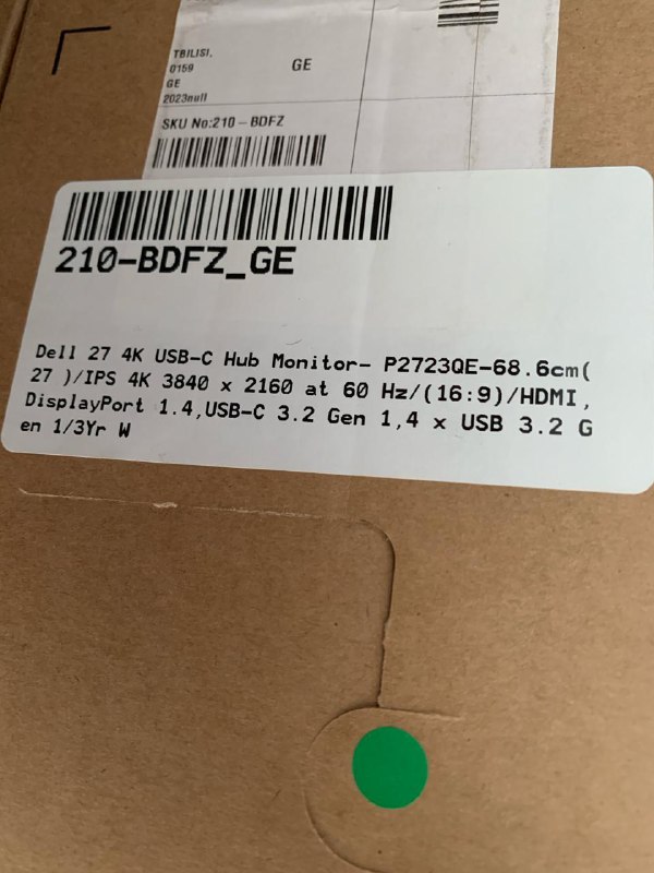 Монитор Dell 27 Monitor P2723QE