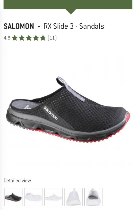 Salomon RX Slide 3.0 мужские сандалии сабо размер 42 2/3
