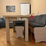 Кухонный уголок, раскладной стол и 2 табуретки 8