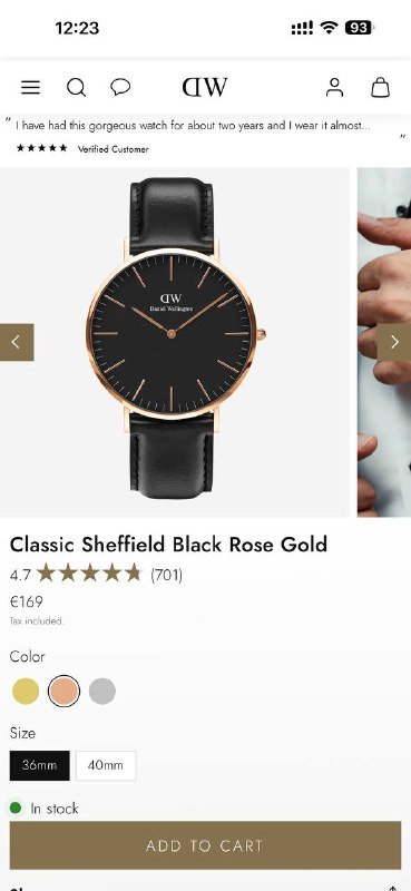 Часы Daniel Wellington Classic Sheffield Black Rose Gold 4