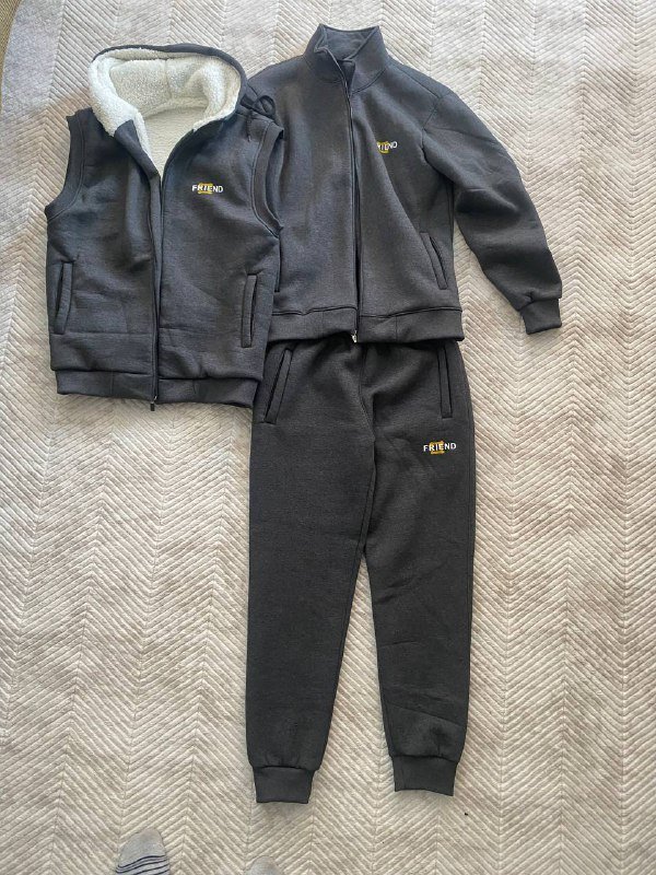 утеплённый спортивный костюм тройка размер м