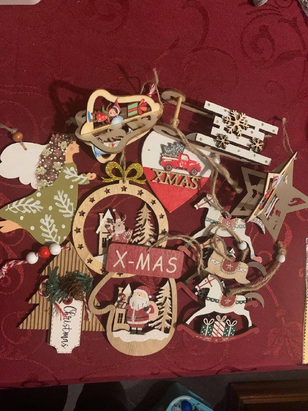 Деревянные игрушки на елку