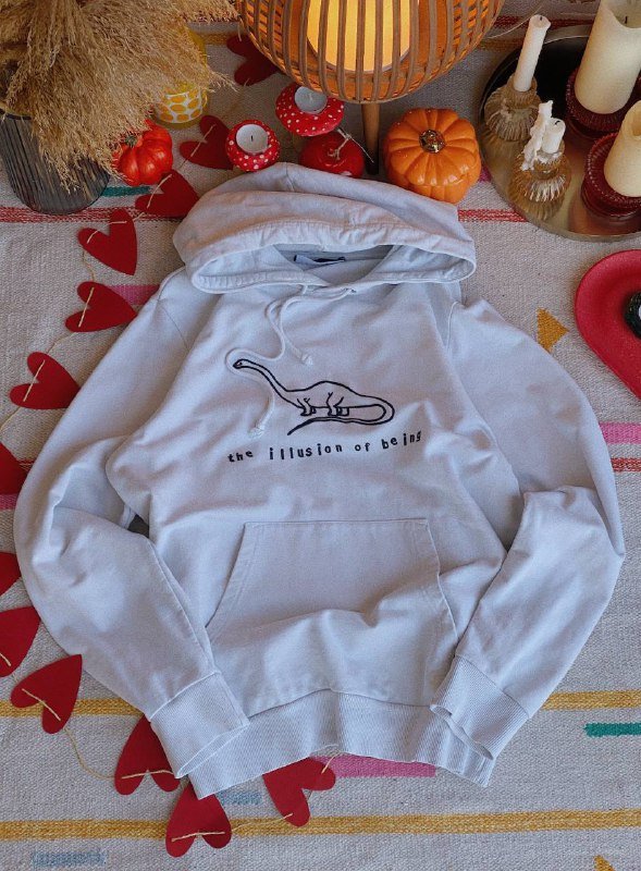 Пудровый свитшот с утяжками, Нейлоновый жилет на пуху, Худи с динозавром, Трикотажный свитер V-образный воротник 3