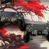 PlayStation 4 Pro, 2 геймпада, игры 1