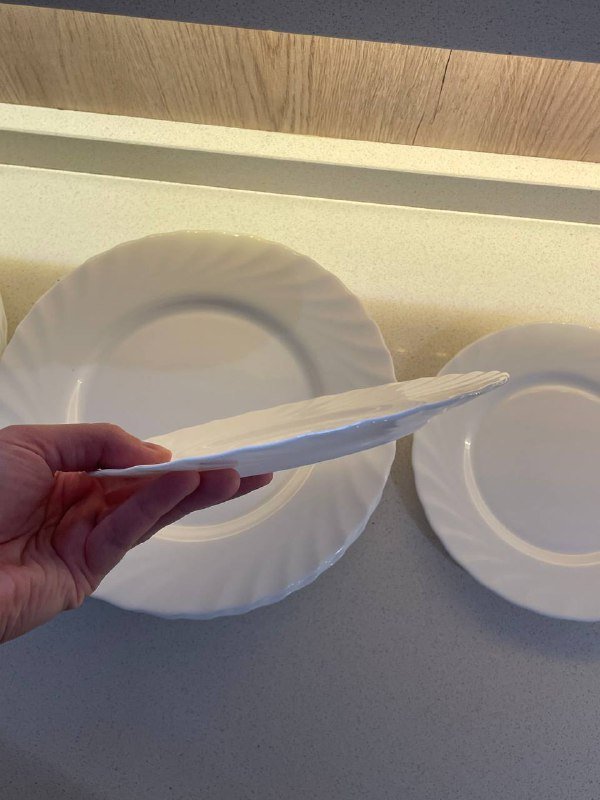 Набор посуды из 6 тарелок, 6 чашек, набор для специй 6