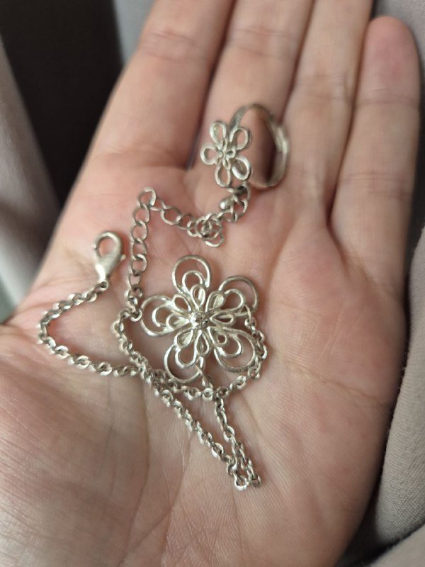 Браслет на ногу и колечки 2