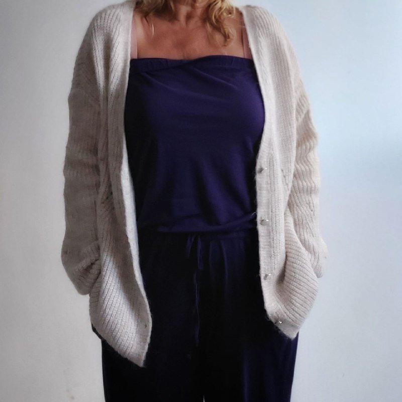 Уютный кардиган из мохера и шерсти 4