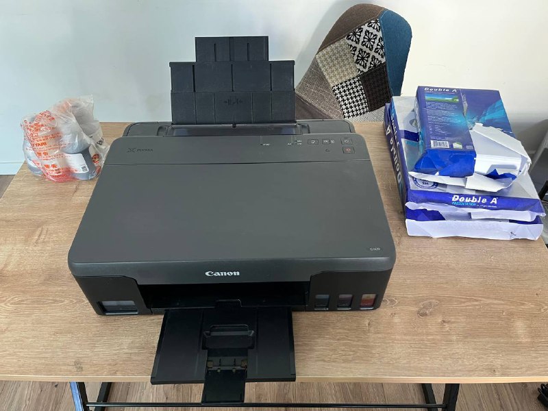 Принтер Canon PIXMA G1420 с чернилами и бумагой