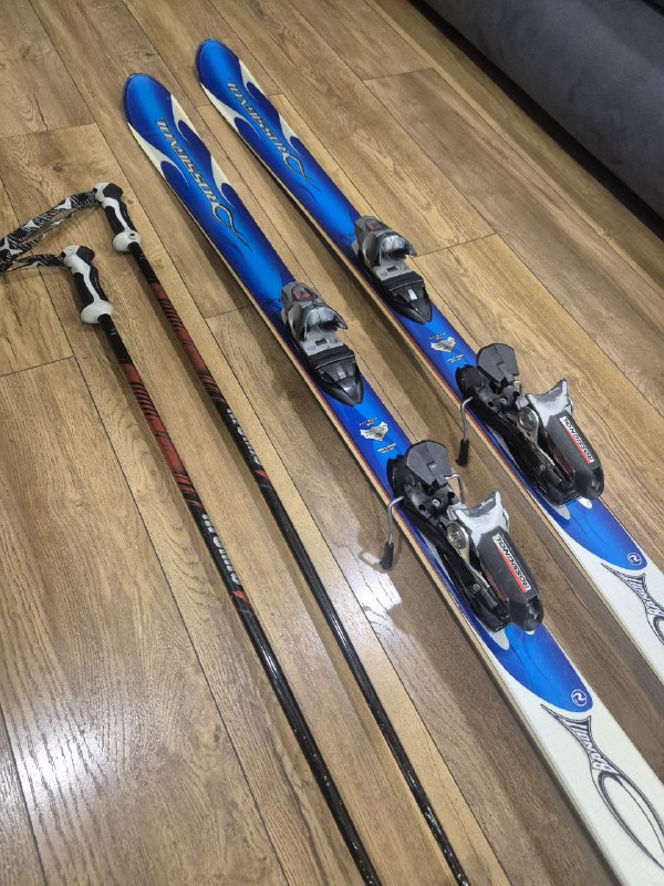 Лыжи Rossignol Bandit b2 с креплениями, палками и сумкой 3