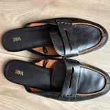 Женские мюли Zara, натуральная кожа, 38 размер 3