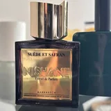 Nishane Suede et Safran, пробники Essential Parfums 1