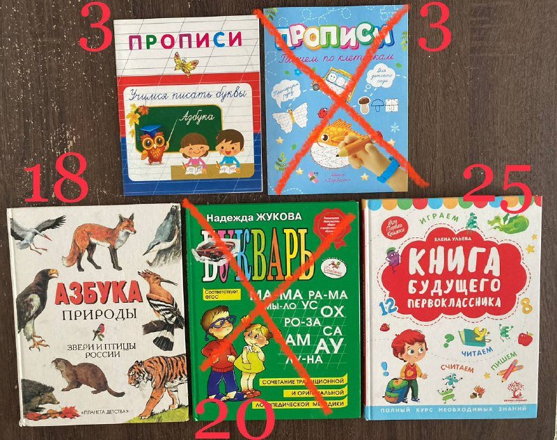 Пособия и книги для подготовки к школе и развития детей 5-8 лет