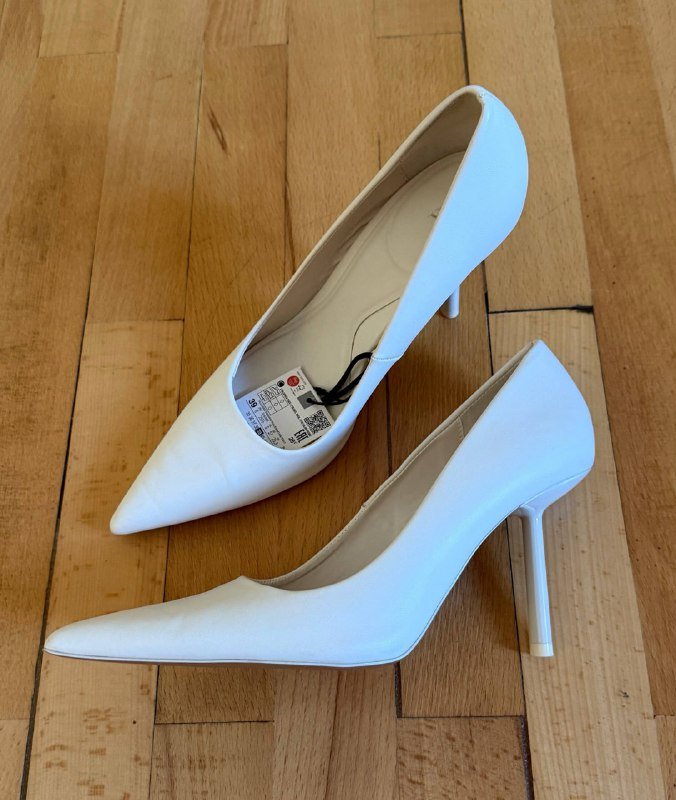 Туфли лодочки Zara белые размер 39