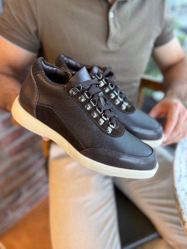 Кожаные мужские ботинки размер 40 6