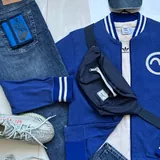 Зип-ка Evisu, футболка Adidas, джинсы Edwin, кепка Calvin Klein Jeans, бананка Herschel, кошелек The North Face, кроссовки Adidas Yeezy Boost 350 V2 2