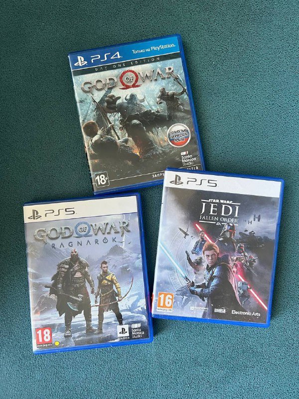 Star Wars Jedi Fallen Order, God of War 4, God of War Ragnarok