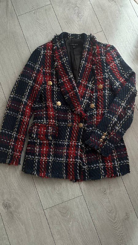 Твидовый пиджак размер S