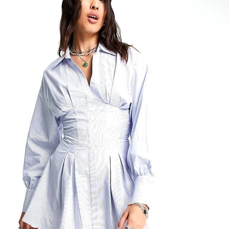 Платья размер S, голубое XS 5