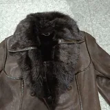 Винтажная дублёнка с мехом норки 6