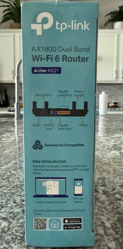 TP-Link AX1800 Wi-Fi 6 роутер Dual Band Gigabit 3