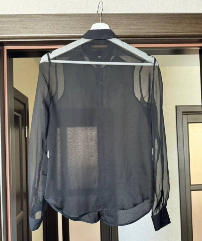 авоська, прозрачная рубашка Zara XS 3