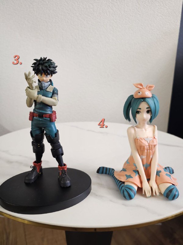 Фигурки Эмилия, Рем, Деку, Йоцуги, Тидзуру 2