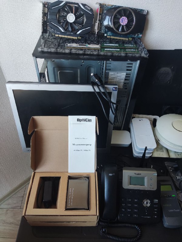 Видеокарта GTX1060, Radeon HD5750, монитор, Microtik и другое 6