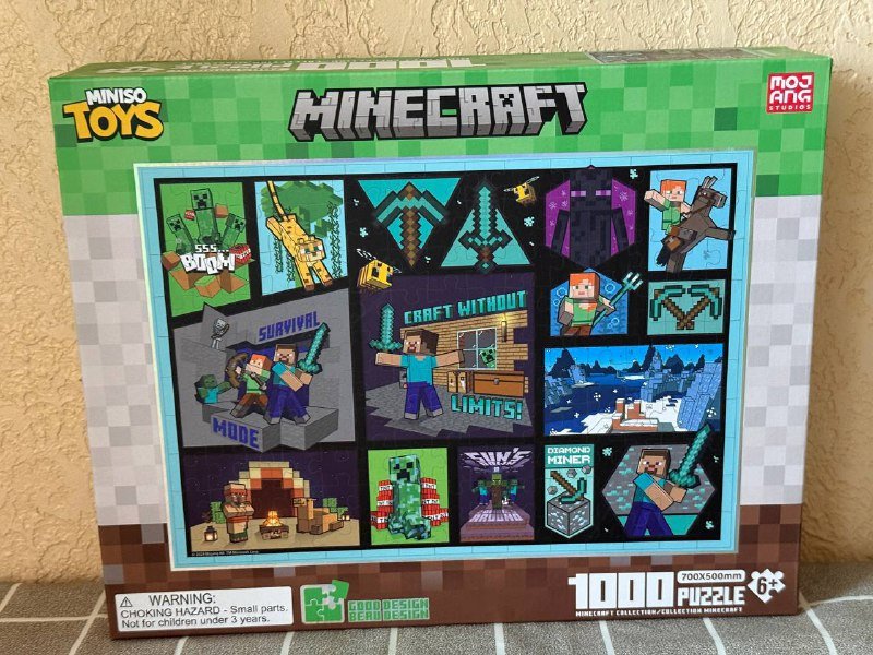 Пазлы Minecraft, детский горшок, сортер, касса