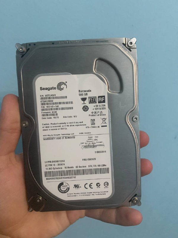 HDD 500GB, оперативка DDR4