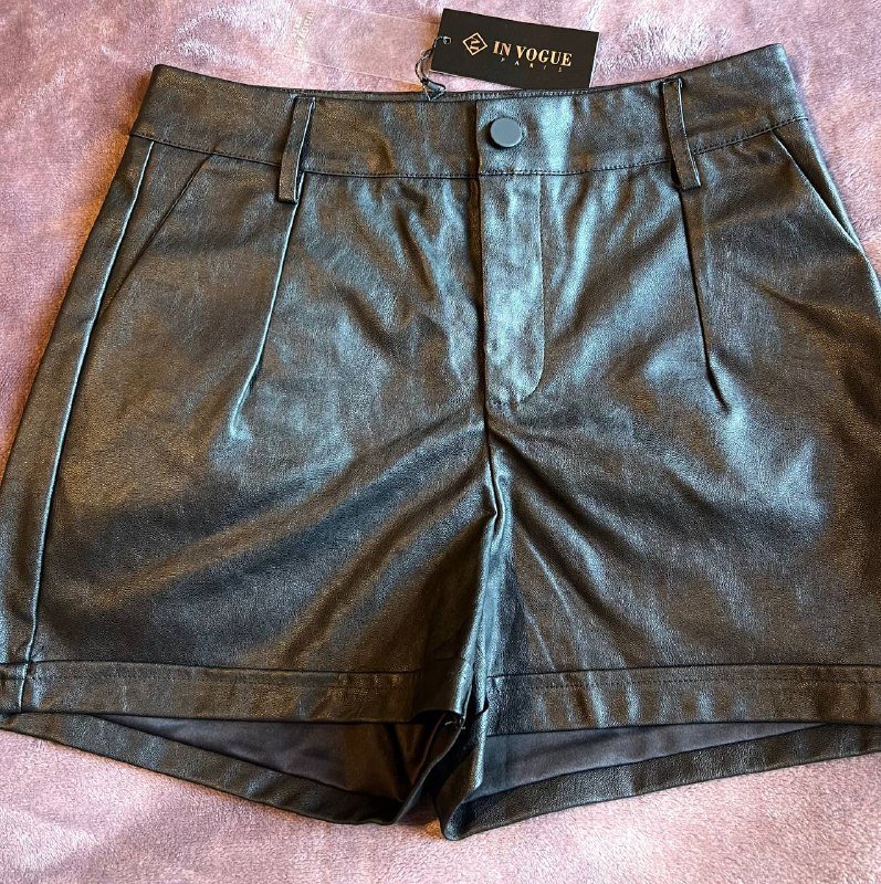 Шорты кожаные женские размер 36 3