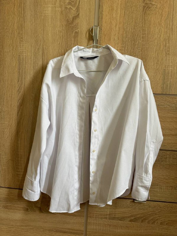 Рубашка Zara белая мужская