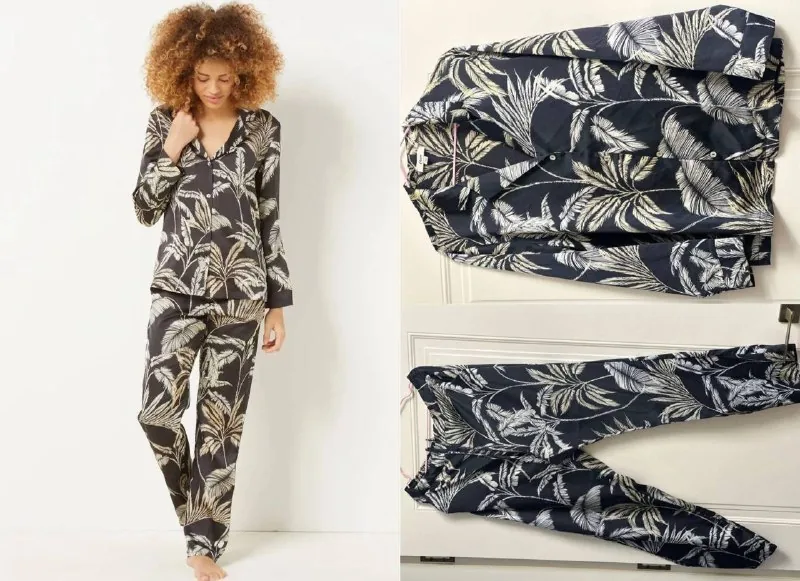 Women's silk Etam pajamas