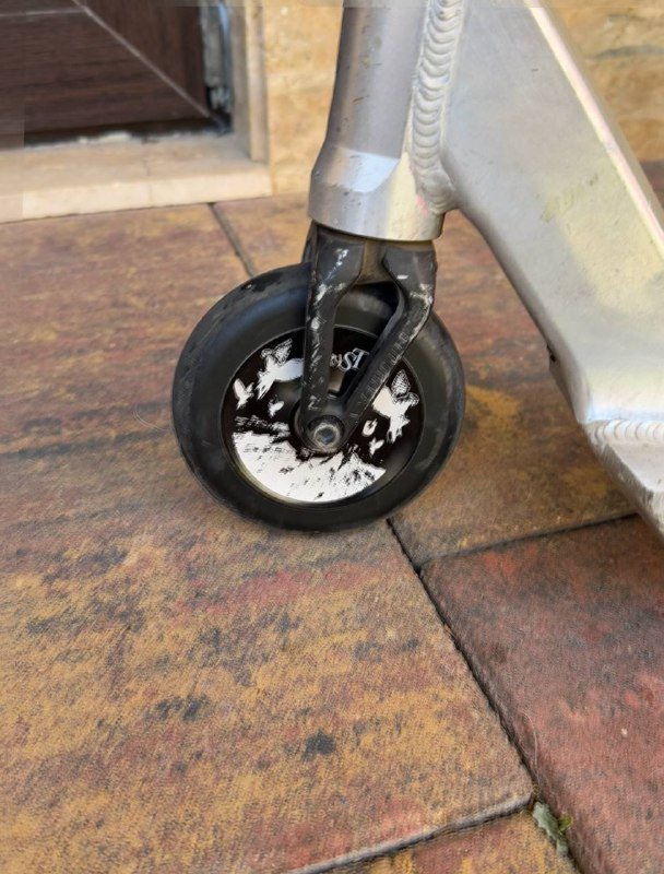 Руль, доска, вилка, колёса, грипсы для трюкового самоката 3