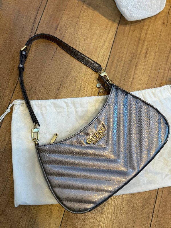 Guess Silver Jania Shoulder Bag