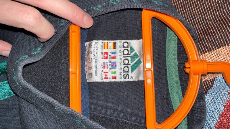 Свитшот апсайкл Adidas ручная работа ХХЛ 5
