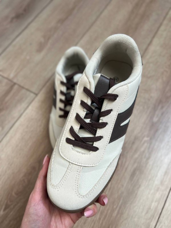 Кроссовки бежевые размер 38 5