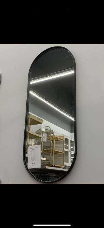 Зеркало овальное в металлической раме 2