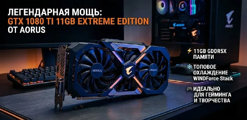 GTX 1080 Ti 11GB видеокарта